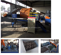 Broyeur industriel à double arbre pour le recyclage des déchets de métaux, plastiques, bois, pneus, aluminium et fûts