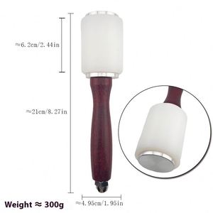 Martillo <span class=keywords><strong>de</strong></span> Acero y Latón Industrial con Cabeza <span class=keywords><strong>de</strong></span> Nailon para Trabajos <span class=keywords><strong>de</strong></span> Cuero y Carpintería, Material <span class=keywords><strong>de</strong></span> Goma - Product Image 3