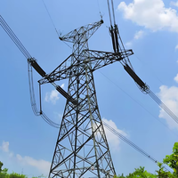 Torre de Telecomunicaciones de Acero con Rejilla, Galvanizada por Inmersión en Caliente, Voltaje Nominal de 110 kV, Altura de 60-180 m, Vida Útil de 30 Años