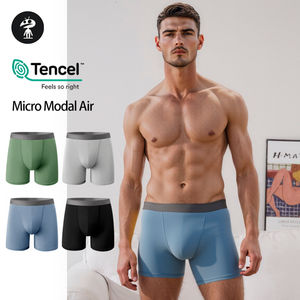 Calzoncillos bóxer cómodos de alta calidad para hombre, calzoncillos sólidos con banda elástica de Modal/Spandex con logotipo personalizado, calzoncillos para hombre, Calzoncillos Bóxer en fábrica de China - Product Image 1