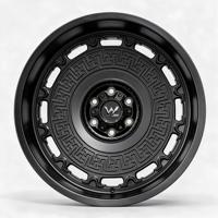 Jantes tout-terrain forgées 6061-T6 monobloc 6x139.7 6x135 noir mat gravées style rétro à déport profond pour Tundra F-150 Ram 1500 DOT personnalisées