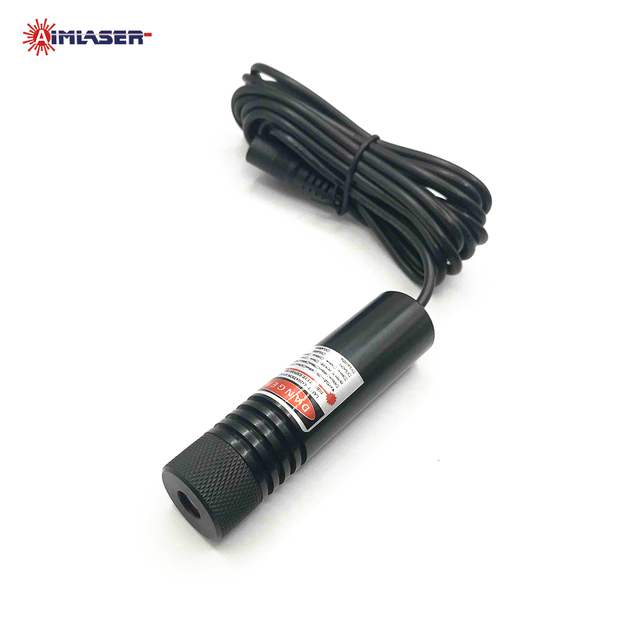 635nm 200mW 16x60mm Red Dot Line Laser Module with Power Adaptor for Wood Stone Metal Cutting Processing Positioning Alignment