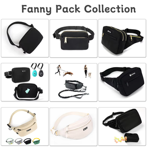 Vente en gros de sac banane d'entraînement personnalisé pour animaux de compagnie sac à bandoulière en nylon imperméable pour chien pochette de friandises avec support pour sac à crottes - Product Image 4