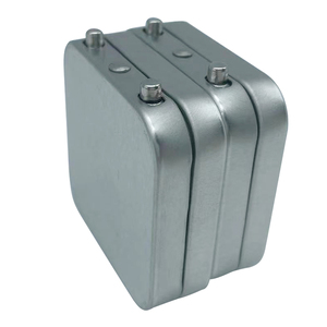 Bán buôn kín tùy chỉnh hộp thiếc bao bì bản lề vuông nhỏ trước khi cuộn container với CR khóa con kháng cho Pill Gummy - Product Image 3