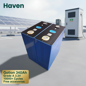 Cellule de batterie prismatique LiFePO4 Gotion Grade A 3.2V 340Ah avec barre omnibus soudée par goujon et vis, livraison DDP, stock Chine, hors réseau - Product Image 1