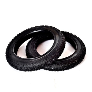 Paire de pneus tubulaires en caoutchouc noir imperméables de 18, 20 et 22 pouces, pneus extérieurs en caoutchouc pour vélos de montagne - Product Image 1