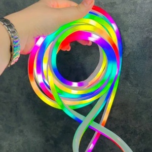 ไฟนีออน LED แบบแถบ 5V USB IC-RGB สำหรับตกแต่ง DIY ควบคุมผ่านแอพ ซิงค์เพลงได้ มาตรฐาน IP67 ไฟนีออนสีดรีมคัลเลอร์ พร้อมรีโมทคอนโทรล - Product Image 4