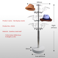 Présentoir de chapeaux en métal et personnalisé, socle rotatif de Baseball, pour magasin