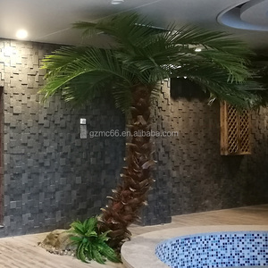 Palma Artificiale Anti-Vento, Anti-Neve e Anti-UV, Albero di Cocco Artificiale ad Alta Simulazione per Decorazione Paesaggistica Interna ed Esterna - Product Image 2