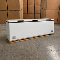 Congélateur coffre commercial polyvalent compact à couvercle supérieur verrouillable en acier inoxydable certifié ETL avec affichage numérique