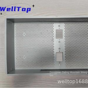 Soporte de Chapa de Aleación de Aluminio Galvanizado por Inmersión en Caliente Welltop X-047, Estructura de Malla de Disipación de Calor con Oxidación por Pulverización CNC - Product Image 2