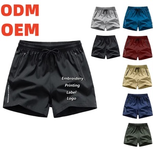 Pantalones Cortos Deportivos para <span class=keywords><strong>Hombre</strong></span> con Logotipo Personalizado, de Secado Rápido, con Bolsillos con Cremallera, Marca Privada OEM, para Fitness, Entrenamiento, Atletismo - Product Image 1