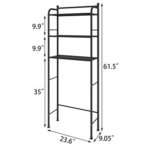 Giá Phòng Tắm Chất Lượng Cao Giá Đựng Máy Giặt 3 Tầng Kệ Nhà Vệ Sinh Bằng Kim Loại Đứng Tự Do - Product Image 2
