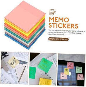 Colorful PET <b>Sticky</b> <b>Notes</b> High Viscosity Waterproof Translucent Label Memo Pad for School Office Wholesale Promotion - Product Image 3