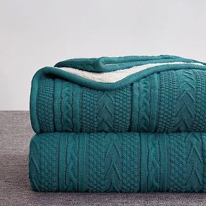 <span class=keywords><strong>Sherpa</strong></span> dệt kim lông cừu ném chăn <span class=keywords><strong>50</strong></span> "x 60" mềm mại và ấm áp cho tất cả các mùa dày mờ Chăn cho đi văng và sofa - Product Image 3