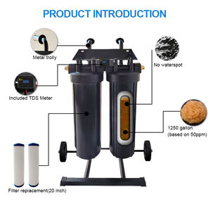 Filtre à eau en résine DI portable pour les services de nettoyage de vitres, filtre à eau en résine réutilisable, réservoir en fibre de verre et en carbone - Product Image 4