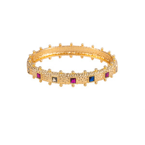 Lisa Yunxi Geometric Bangle Gold And Silver Plated <b>Copper</b> Full Diamond Zircon <b>Bracelet</b> For Women Anniversary Jewelry - Product Image 5