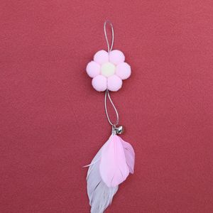 <b>Cat</b> teaser wand with replaceable <b>plush</b> head, fairy flower design, scratch and bite resistant, interactive, fun toy for pets. - Product Image 1