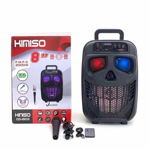<span class=keywords><strong>Altavoz</strong></span> Portátil para Exteriores de Alta Potencia <span class=keywords><strong>KIMISO</strong></span> QS-1803, BT 5.0, Micrófono Incorporado, Control Remoto, Batería de 1000-2000 mAh para Karaoke - Product Image 1
