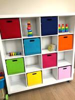 Panier de rangement pliable multifonction en tissu écologique, bac de rangement, étagère, organisateur de linge et de fournitures diverses, boîte de rangement pour bébés et enfants