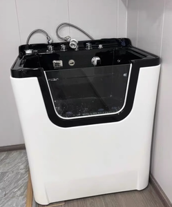 PetFit Vasca Spa <span class=keywords><strong>di</strong></span> Lusso Ecologica in Acrilico per Cani e Gatti <span class=keywords><strong>di</strong></span> Piccola e Media Taglia con Funzioni <span class=keywords><strong>di</strong></span> Bagno all'Ozono e Latte per Uso in Saloni <span class=keywords><strong>di</strong></span> <span class=keywords><strong>Toelettatura</strong></span> - Product Image 4