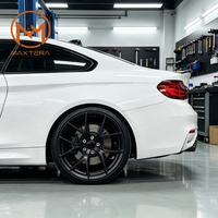 Jantes de voiture pour passagers Maxtera forgées sur mesure, style FI-R, finition satinée noire, pour Porsche 911 718 BMW M2 M3 M4 Audi R8 Corvette, jantes en alliage
