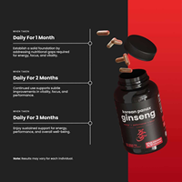 Capsules de Ginseng : Amélioration de la Santé de la Prostate, Soutien Immunitaire, Énergie Naturelle et Renforcement Immunitaire pour Hommes Adultes