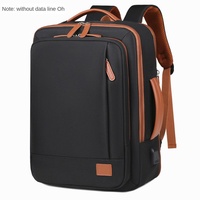 Sac à dos pour ordinateur portable de voyage d'affaires avec logo personnalisé, doublure en polyester, 20-35L, sac à dos pour ordinateur avec extension et port USB
