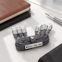 Câble USB-A vers Type C tressé en nylon, 1 m, vente directe usine, prix bas, transmission de données haute vitesse, certifié