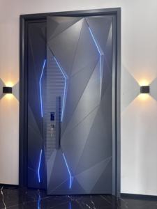 <span class=keywords><strong>Porte</strong></span> <span class=keywords><strong>d</strong></span>'<span class=keywords><strong>entrée</strong></span> moderne en <span class=keywords><strong>aluminium</strong></span> <span class=keywords><strong>de</strong></span> qualité australienne, en bois massif, pivotante, avec serrure intelligente antivol - Product Image 5