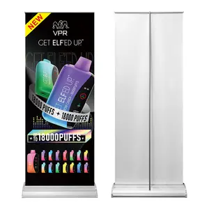 promotional aluminum Broad Base Roll Up Banner Printing Full Color