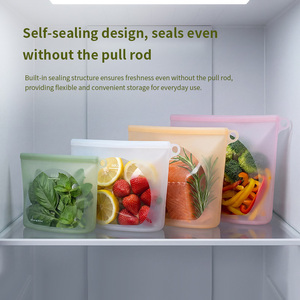 Bolsa de Silicona para Alimentos, Reutilizable, Hermética, con Cierre Ziplock, Apta para Congelador, para Empacar Alimentos - Product Image 4