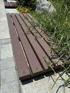 نمط حديث للحديقة الخارجية WPC التزيين الصلبة شريحة إطار مقعد شريط ناعم - Product Image 3