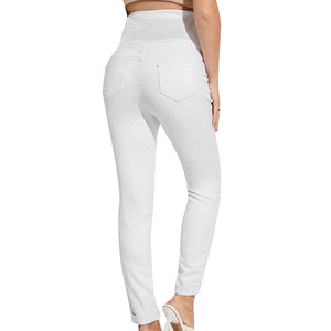 Pantalon Denim Taille Haute Ventre À La Mode Maigre Petits Pieds Stretch Pantalon Hot <span class=keywords><strong>Mom</strong></span> - Product Image 6