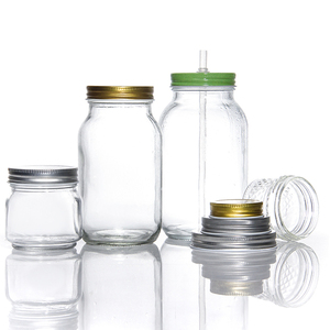Storage Glass <strong>Jar</strong> Quart With Airtight Lids and Bands Fermenting Pickling Bottle Canning 32oz <strong>Wide</strong> <strong>Mouth</strong> <strong>Mason</strong> <strong>Jars</strong> - Product Image 6