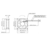 Poweryear 92x92x25mm 24VDC ventilateur à flux axial 2000 tr/min IP55 étanche pour armoire télécom CNC système de refroidissement de Machine