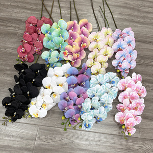 Fiore Artificiale <span class=keywords><strong>di</strong></span> Alta Qualità Phalaenopsis, Orchidea Singola in Plastica per Decorazione Tavola da Pranzo - Product Image 1