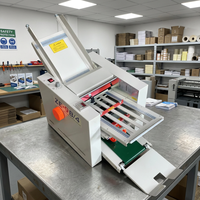 Machine à plier le papier automatique multifonction, fonctionnement facile, vitesse minimale de 80 m/min pour le pliage de dépliants, brochures, manuels d'instructions