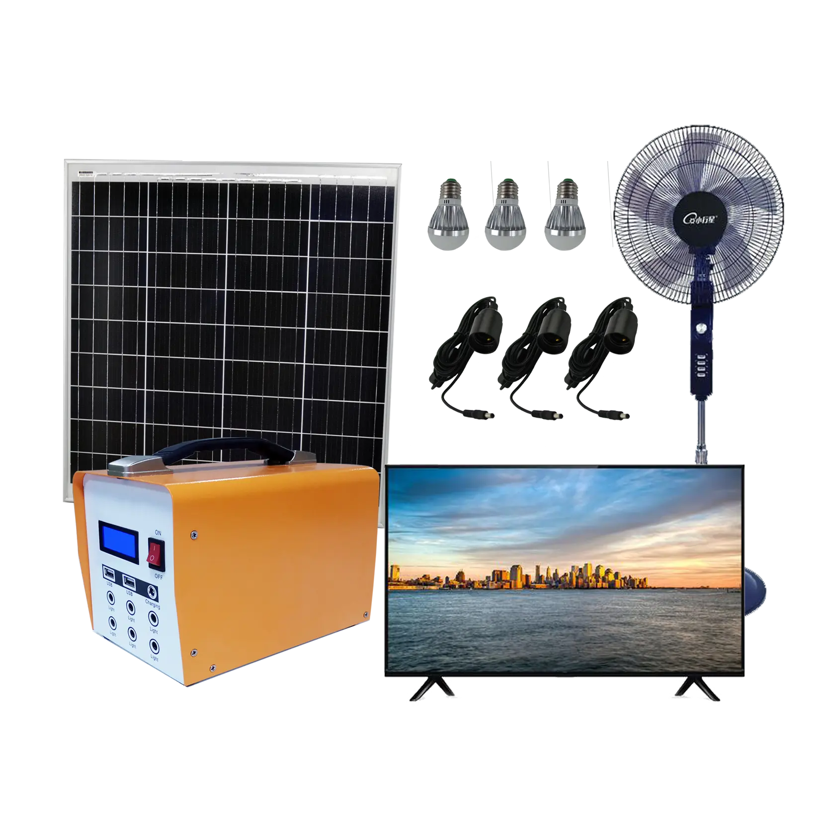 נייד תחנת כוח סולארית עבור קמפינג נייד כוח סוללה עם DC AC USB סולארי נייד כוח עבור הצלת שמש גנרטור