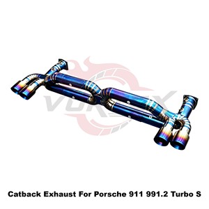 Échappement Vortex sur mesure en titane brûlé, son agressif, compatible avec Porsche 911 3.0T Turbo S, solution de tuning - Product Image 4