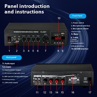Amplificateur audio professionnel sans fil Bluetooth PA-90BT 120W, haut-parleur de plafond haute puissance pour diffusion publique, tension constante, métal