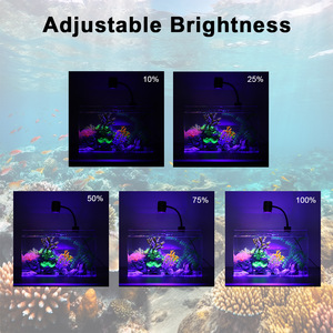 Lampu LED Akuarium Grosir untuk Karang dengan Spektrum UV, Peredupan Cerdas, Timer, Desain Jepit - Product Image 4