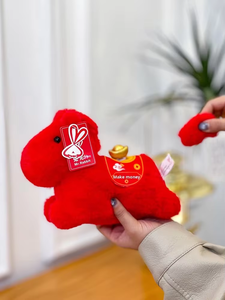 Porte-clés figurine mignon qui rapporte de l'argent, un adorable jouet en peluche en forme de poulain, idéal pour les garçons et les filles comme cadeau de fête - Product Image 5
