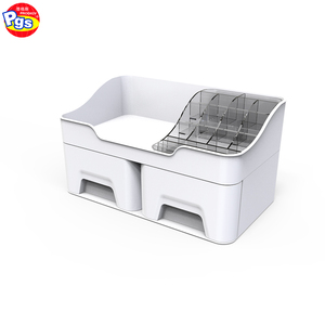 <span class=keywords><strong>Fancy</strong></span> Bàn Sắp Xếp Bàn Chải Nhựa Container Nhà Vệ Sinh Phụ Kiện Hộp Lưu Trữ Trang Điểm Tổ Chức Acrylic - Product Image 3