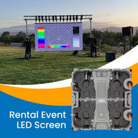 Écran LED de location facile à assembler avec accessoires complets, mur vidéo LED à haute fréquence de rafraîchissement
