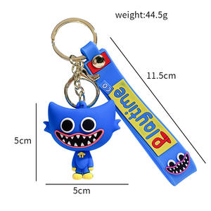 Porte-clés 3 styles cartoon <span class=keywords><strong>Poppy</strong></span> playtime jeux Figure Cute Soft 3D Doll PVC Keychain Car Bag Pendant - Product Image 3
