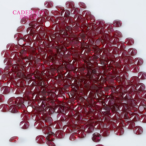 Pigeon Blood Red Gemstone Round Brilliant Cut Loose Stones 1mm 2mm 3mm 4mm 5mm For Jewelry Making - Product Image 5