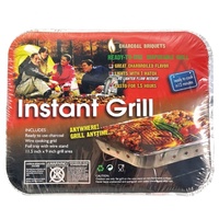 Support personnalisé barbecue jetable de Camping en plein air gril de charbon de bois Portable gril de barbecue instantané