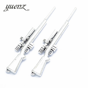 YuenZ-colgantes de rifle de francotirador de color plata antigua, fabricación de joyas, collar, accesorios, 116x23mm, <span class=keywords><strong>M40</strong></span> - Product Image 4