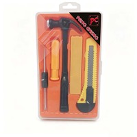 Ensemble d'outils à main A802, Kits d'outils à main, Tournevis, Couteau, Pince, Marteau, Ruban adhésif pour usage quotidien, Produit à 1$, Série 1$ Matériel et outils